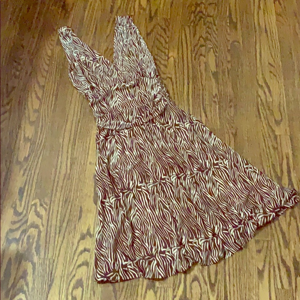 Animal print dress.